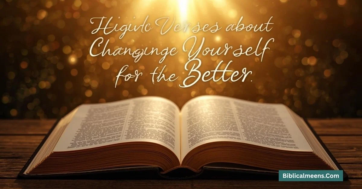Bible Verses About Changing Yourself for the Better