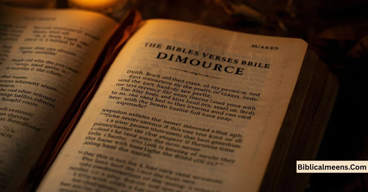 Bible Verses About Divorce