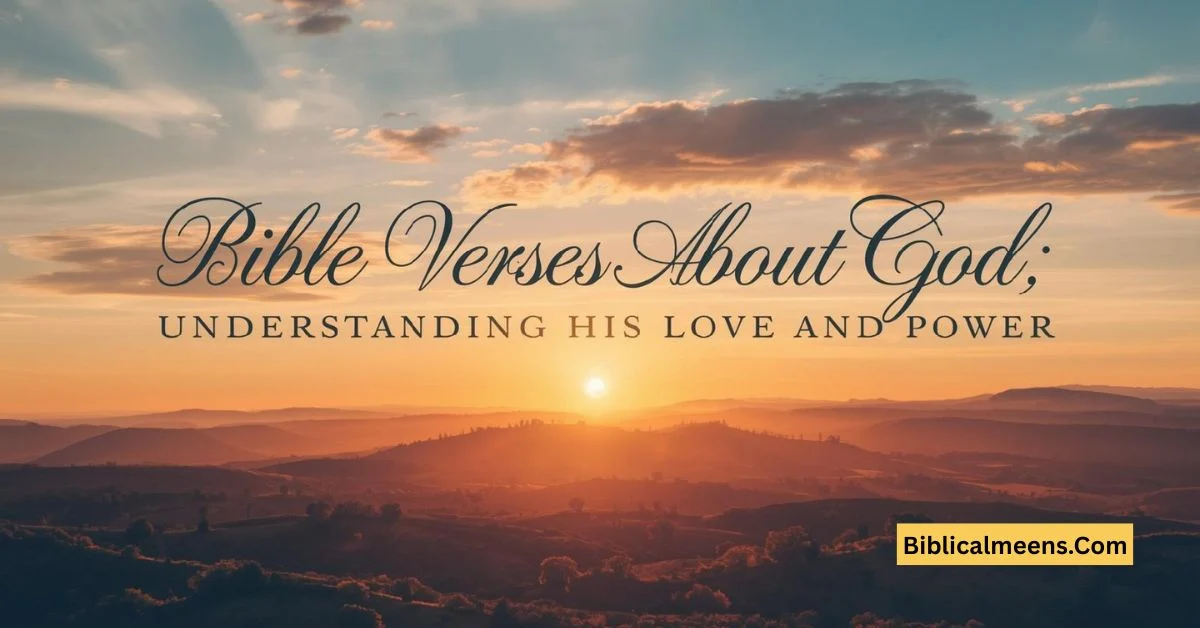 Bible Verses About God