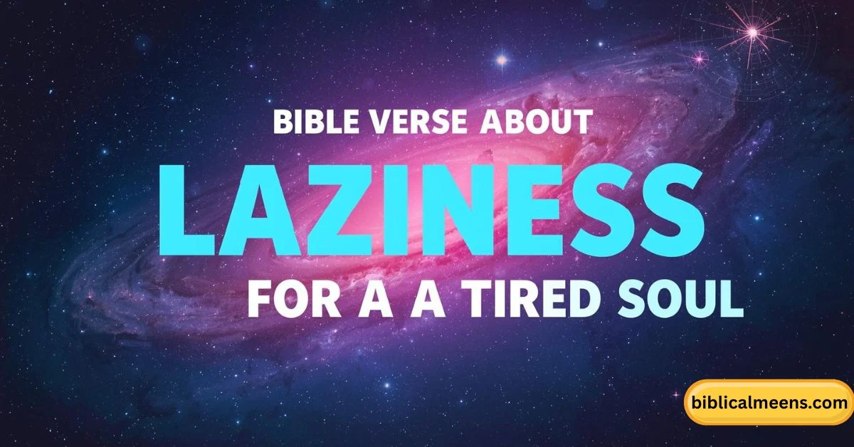 Bible Verses About Laziness