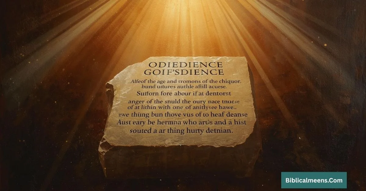 Bible Verses About Obedience