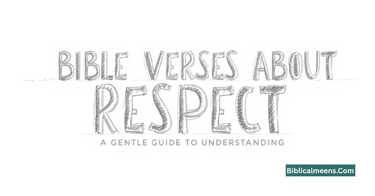 Bible Verses About Respect
