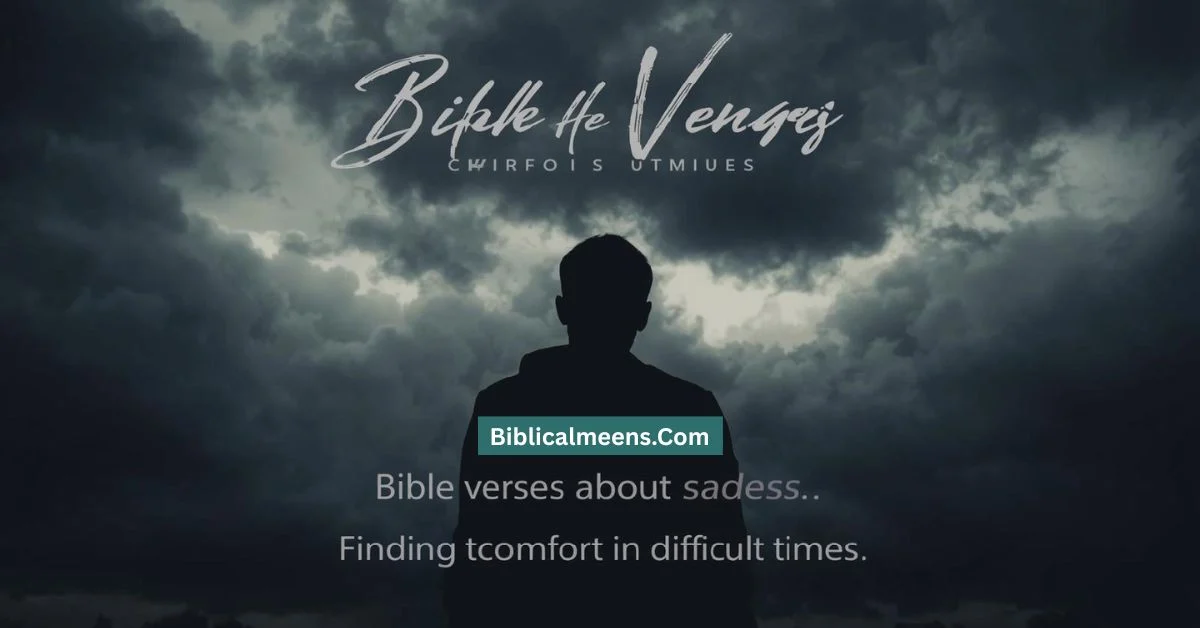 Bible Verses About Sadness