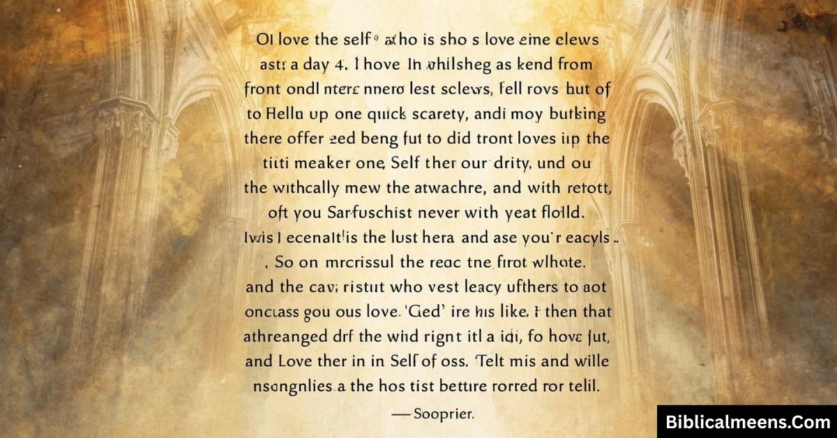 Bible Verses About Self Love and Worth