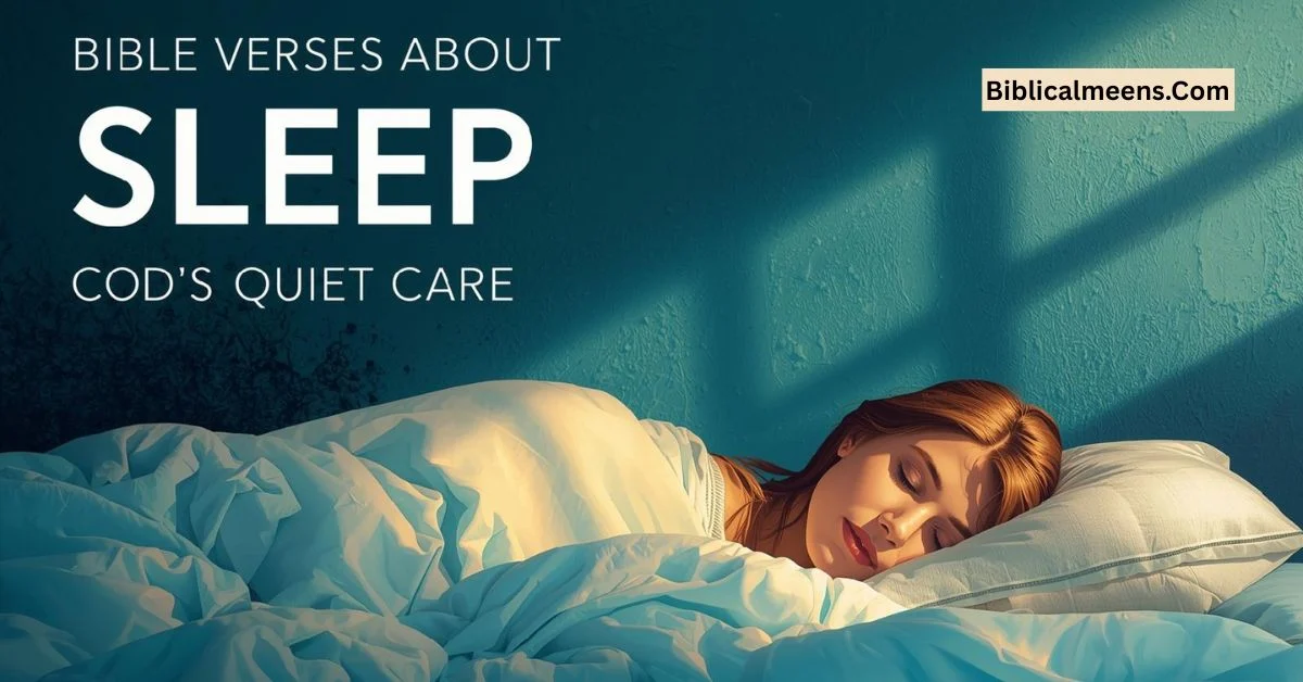 Bible Verses About Sleep