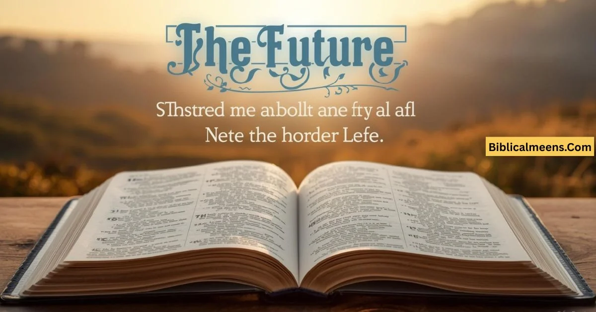 Bible Verses About the Future