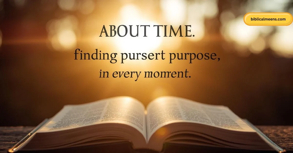Bible Verses About Time