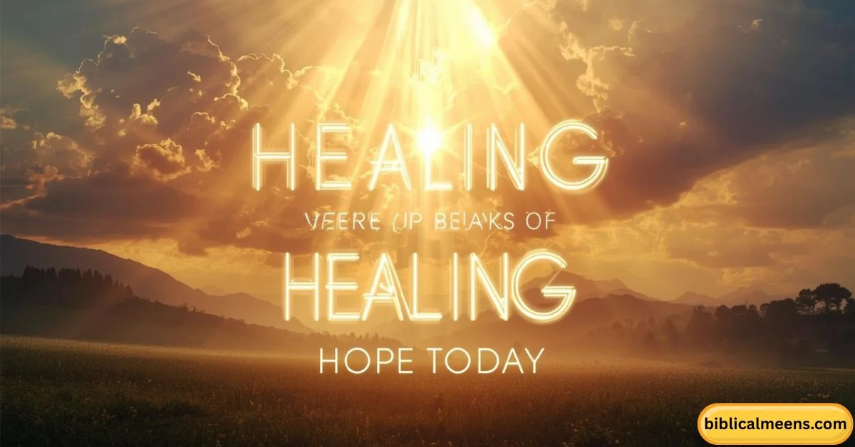 Healing Bible Verses About Healing