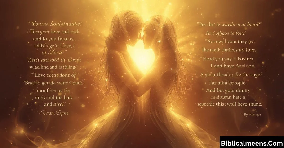 Soulmate Relationship Bible Verses About Love