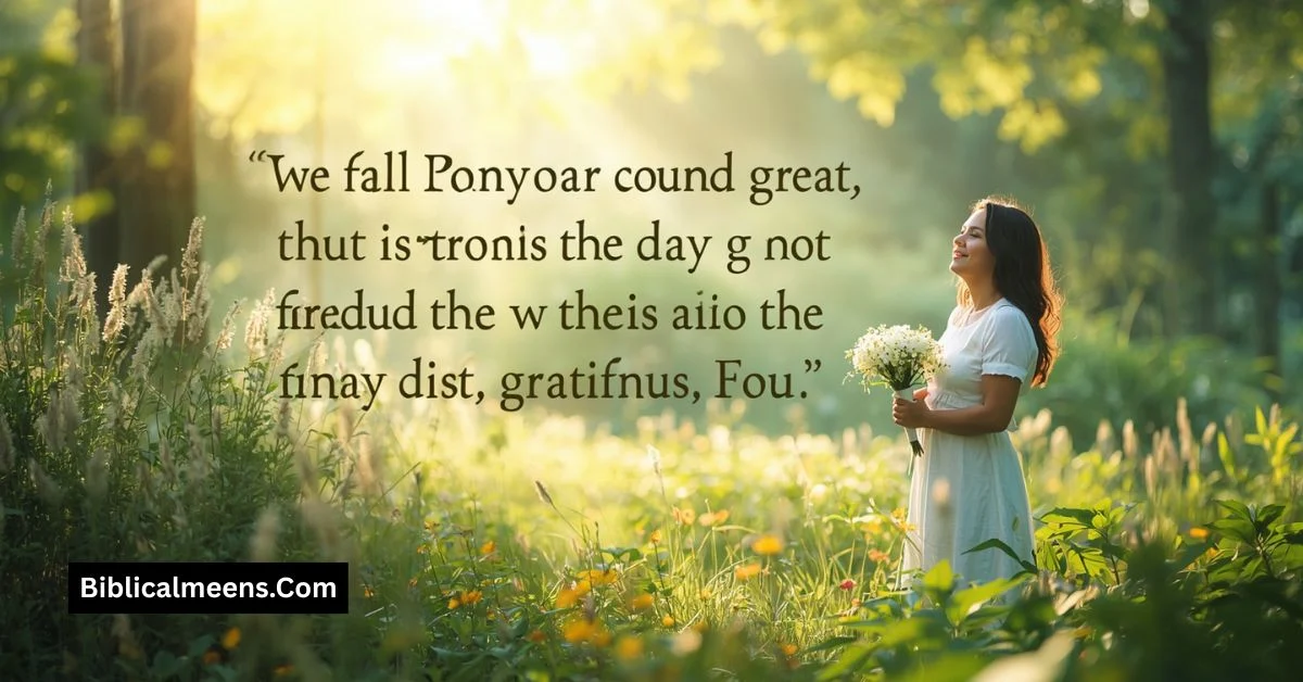 Bible Verses About Being Grateful