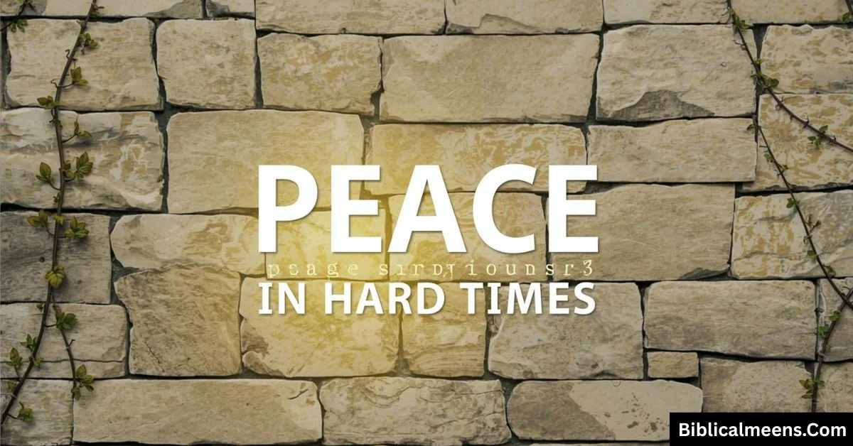 Bible Verses About Peace And Strength