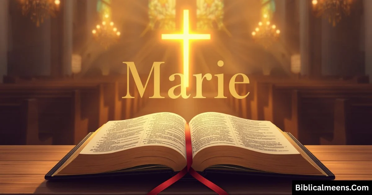 Marie Meaning in Bible