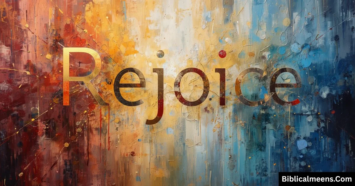 Rejoice Meaning in Bible