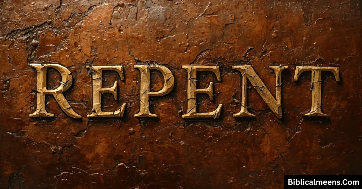 Repent Meaning Bible
