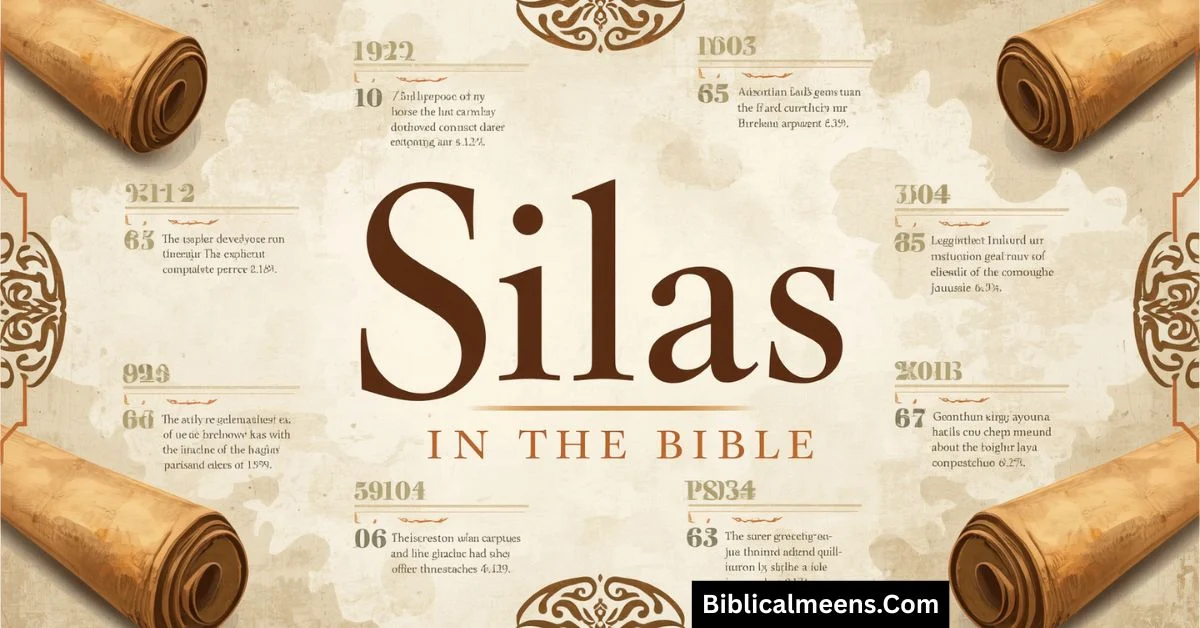 Silas Name Meaning in Bible