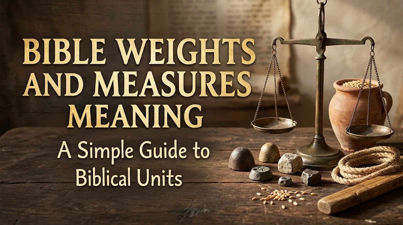 Bible Weights and Measures Meaning