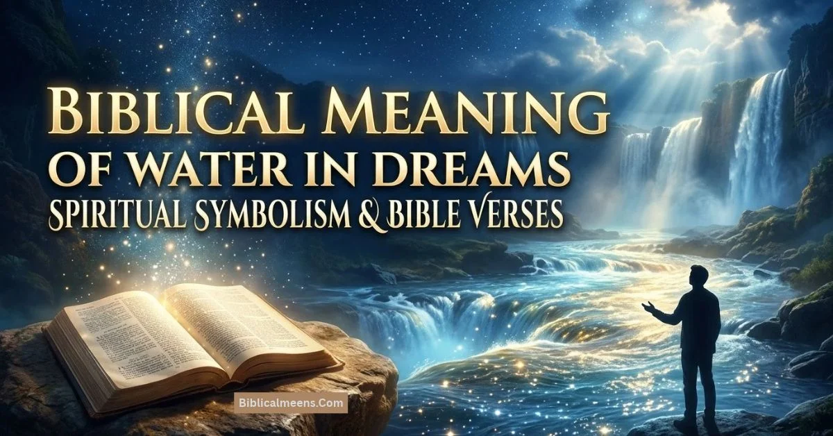 Biblical Meaning of Water in Dreams