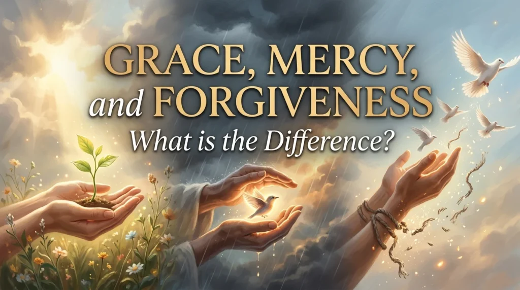 Grace, Mercy, and Forgiveness: What Is the Difference?