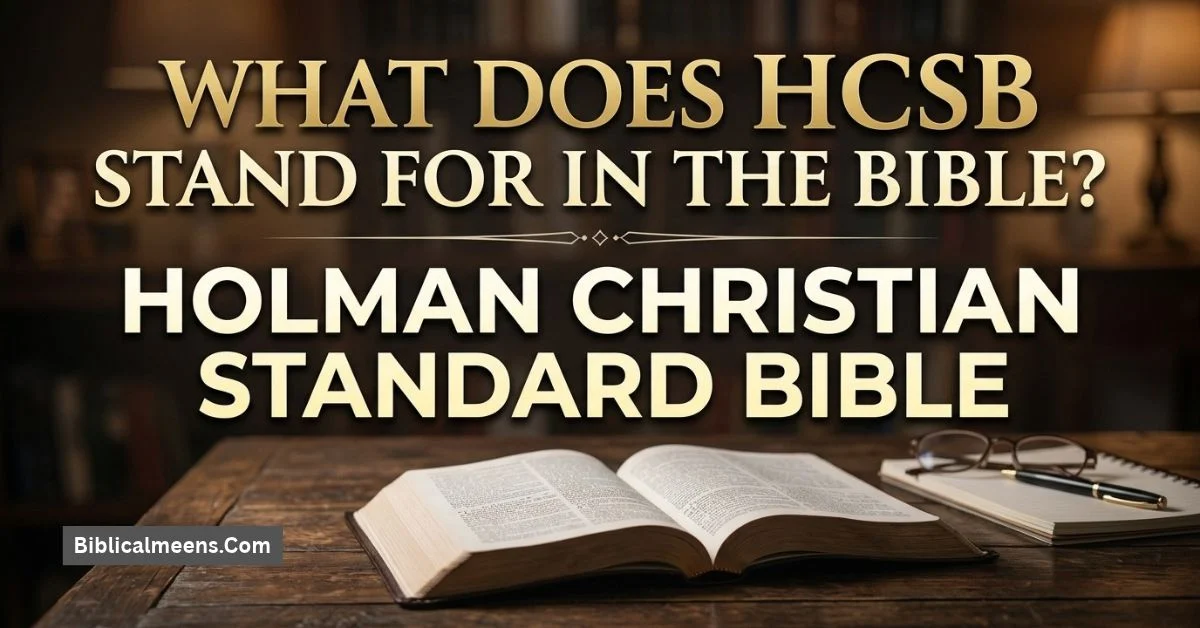 HCSB Bible Meaning