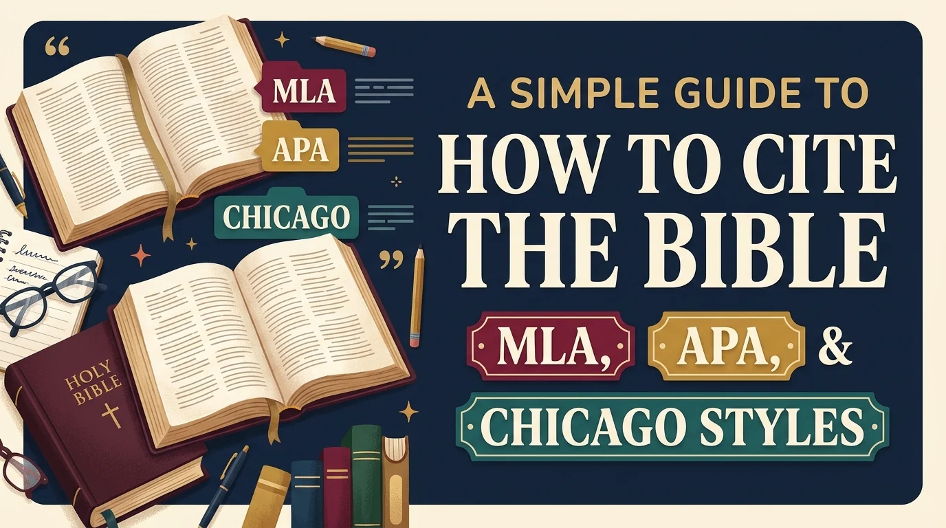 How to Cite the Bible