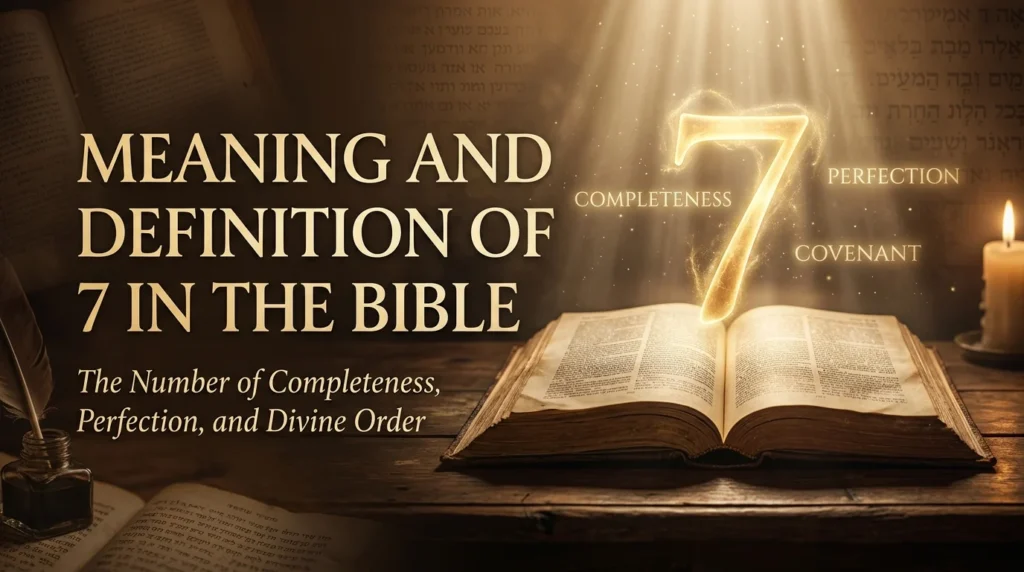 Meaning and Definition of 7 in the Bible