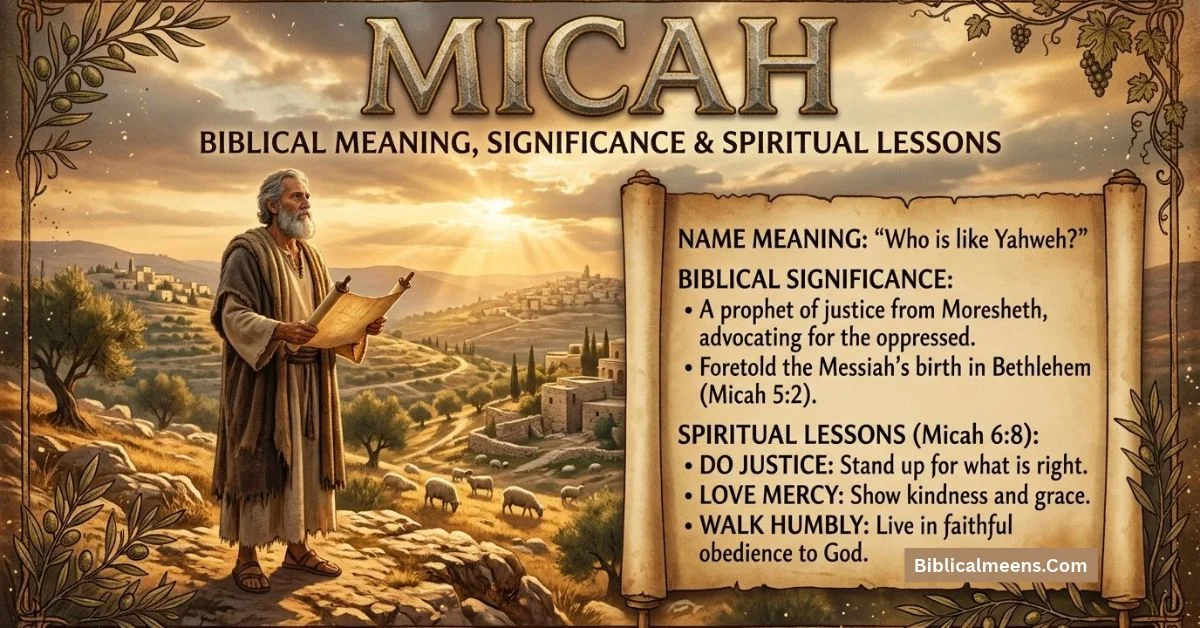 Micah Meaning in Bible
